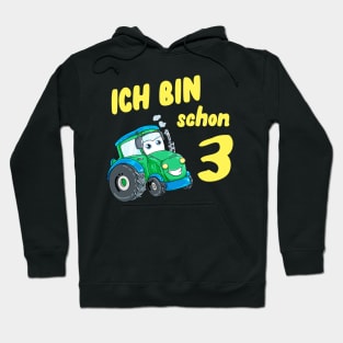 Kinder Traktor 3. Geburtstag Jungen Trekker Hoodie